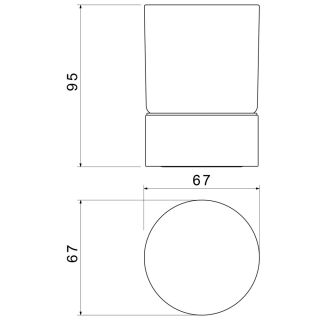 Стакан настольный для зубных щёток Timo Saona 13231/17 золото матовое